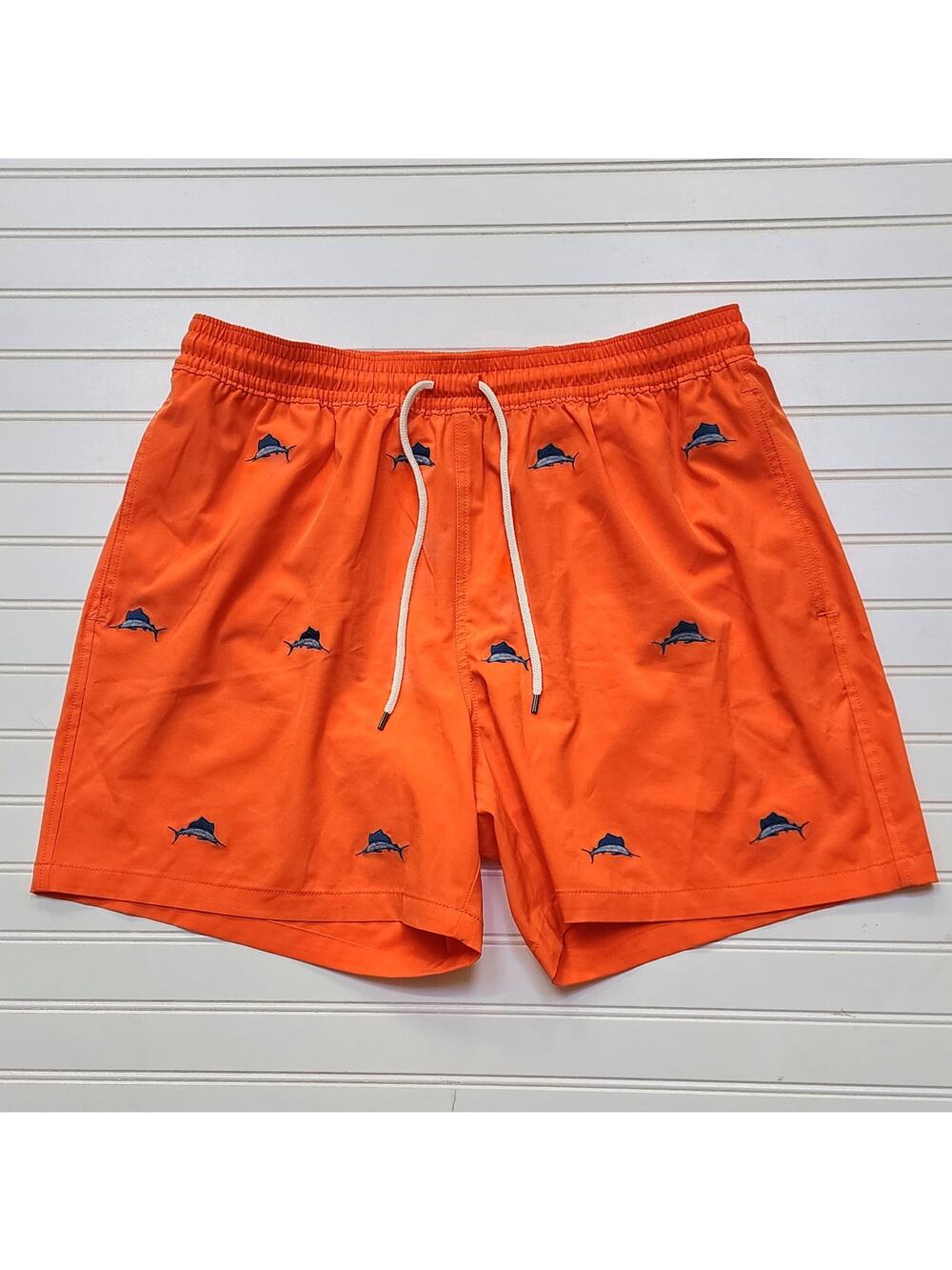 Polo Ralph Lauren Men's Orange Swordfish Traveler Swim Trunks Size XXL